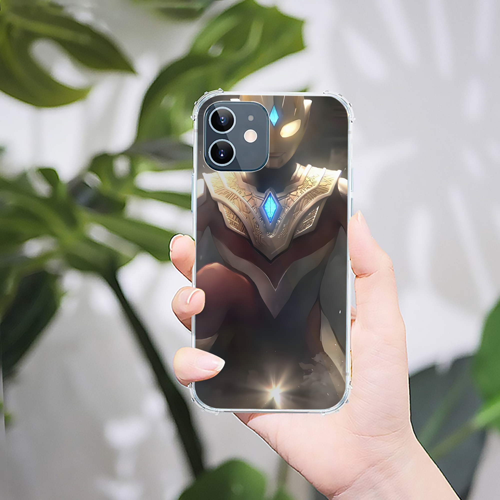 （画像用） ウルトラマン Ultraman 【iPhone 12シリーズ対応】透明スマホケース（クリアソフトケース）